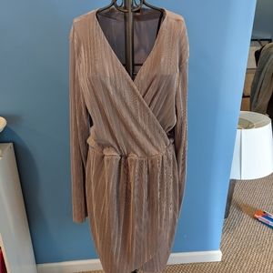 Missguided Blush Shimmery dress
